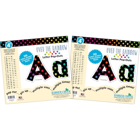 Barker Creek Over the Rainbow 4" Letter Pop-Outs, 510/Set 3636